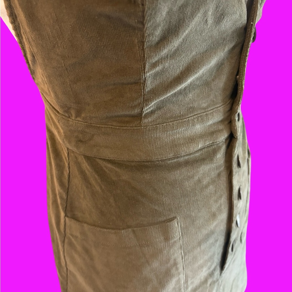 Lulu's Olive Green Deep V Button-Front Women’s Si… - image 6